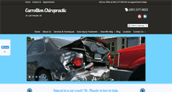 Desktop Screenshot of carrolltonchiropractic.net